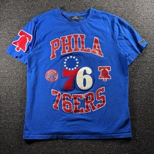 Pro Standard Philadelphia 76ers Royal Blue Men L Basketball Chenille Embroidered